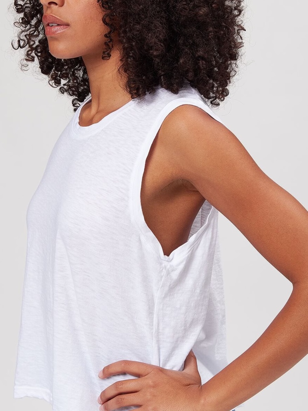 Sundry White Muscle Tank Size XL